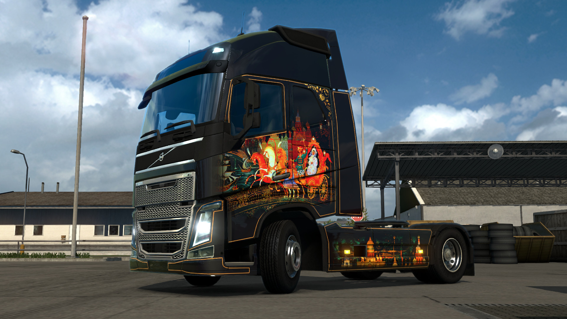 Скриншот-10 из игры Euro Truck Simulator 2 — Russian Paint Jobs Pack