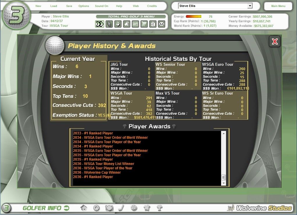 Скриншот-2 из игры Total Pro Golf 3