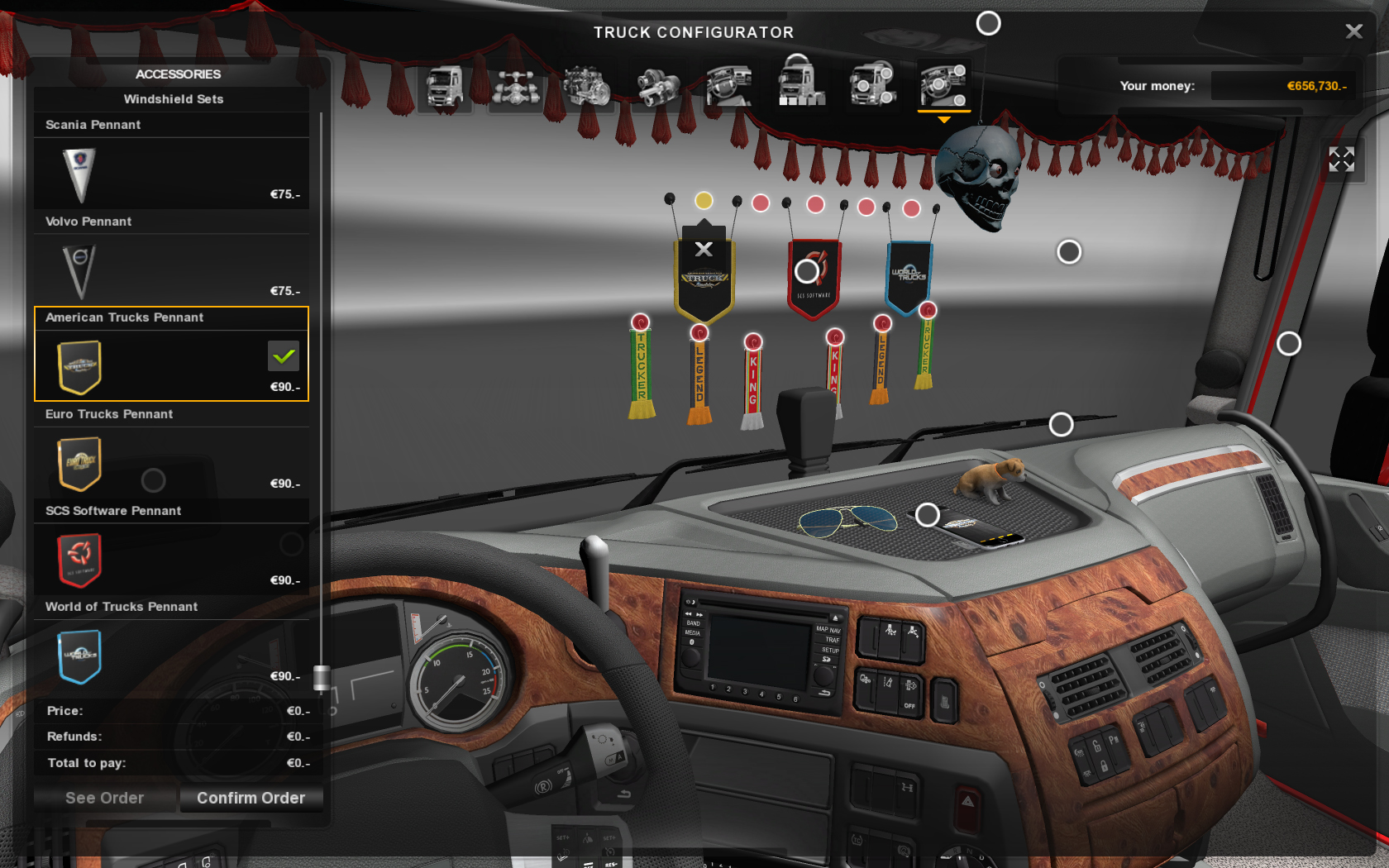 Скриншот-0 из игры Euro Truck Simulator 2 — Cabin Accessories