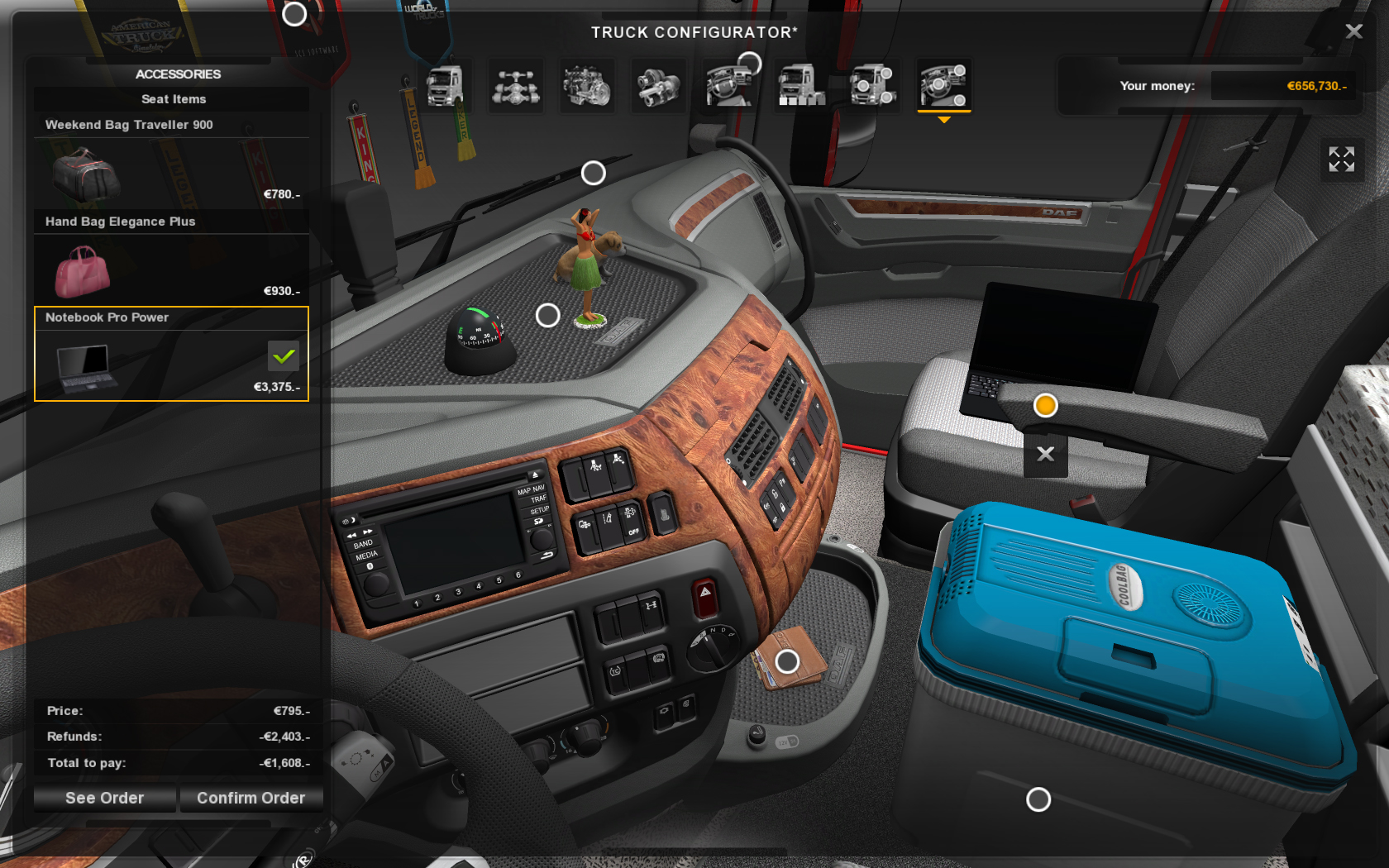 Скриншот-5 из игры Euro Truck Simulator 2 — Cabin Accessories