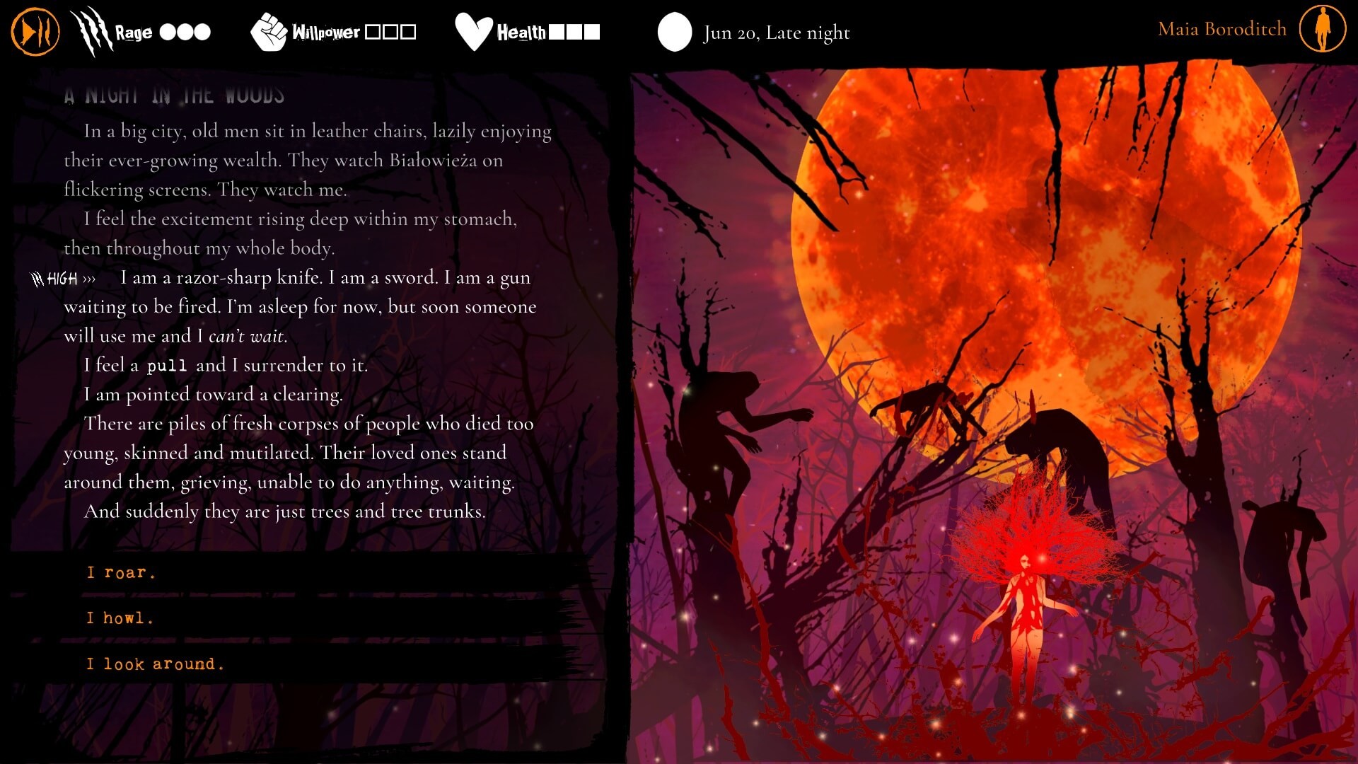 Скриншот-1 из игры Werewolf: The Apocalypse — Heart of The Forest