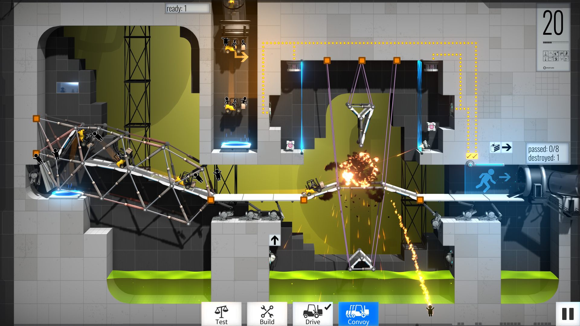 Скриншот-8 из игры Bridge Constructor Portal