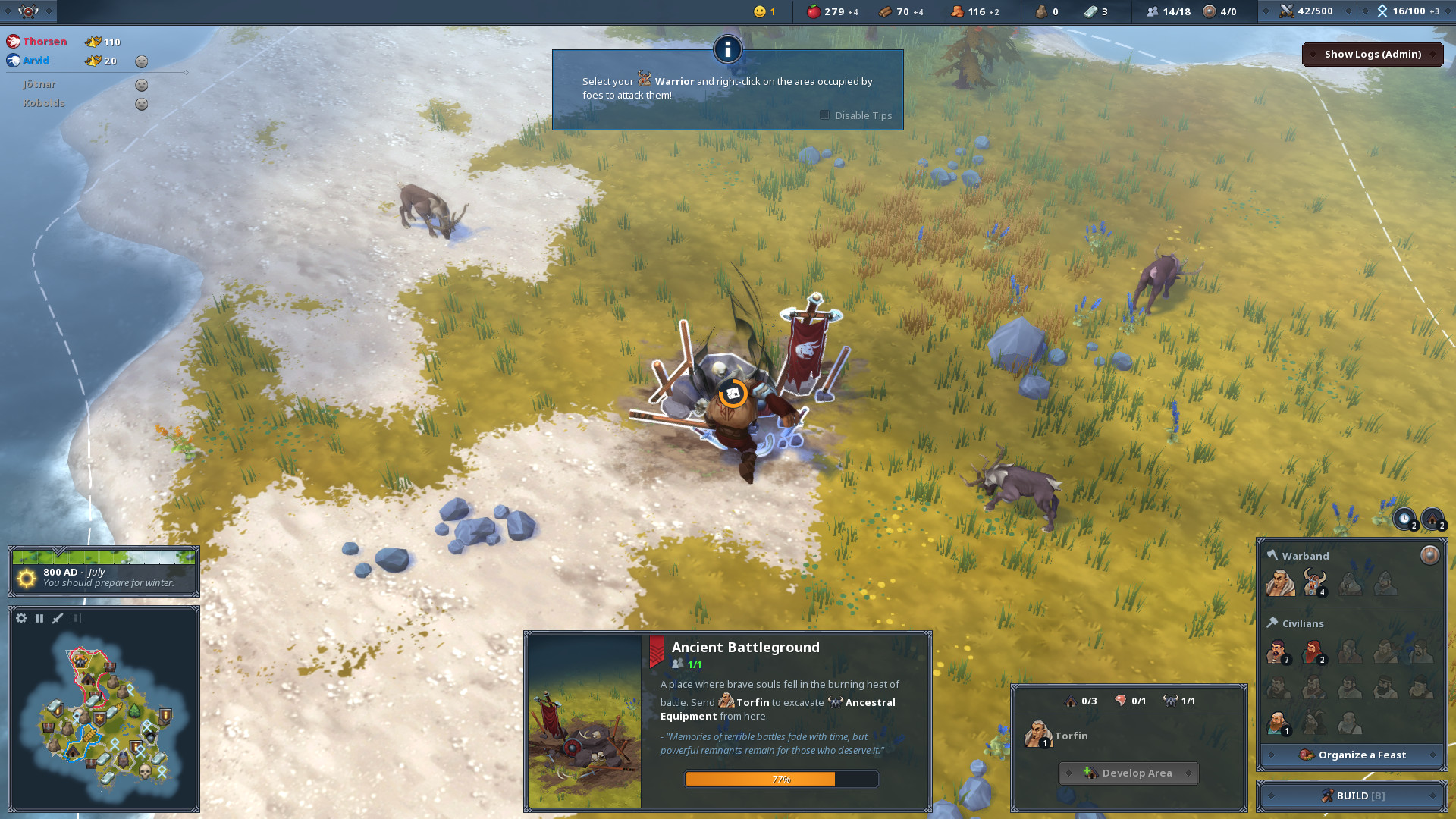 Скриншот-5 из игры Northgard — Himminbrjotir, Clan of the Ox