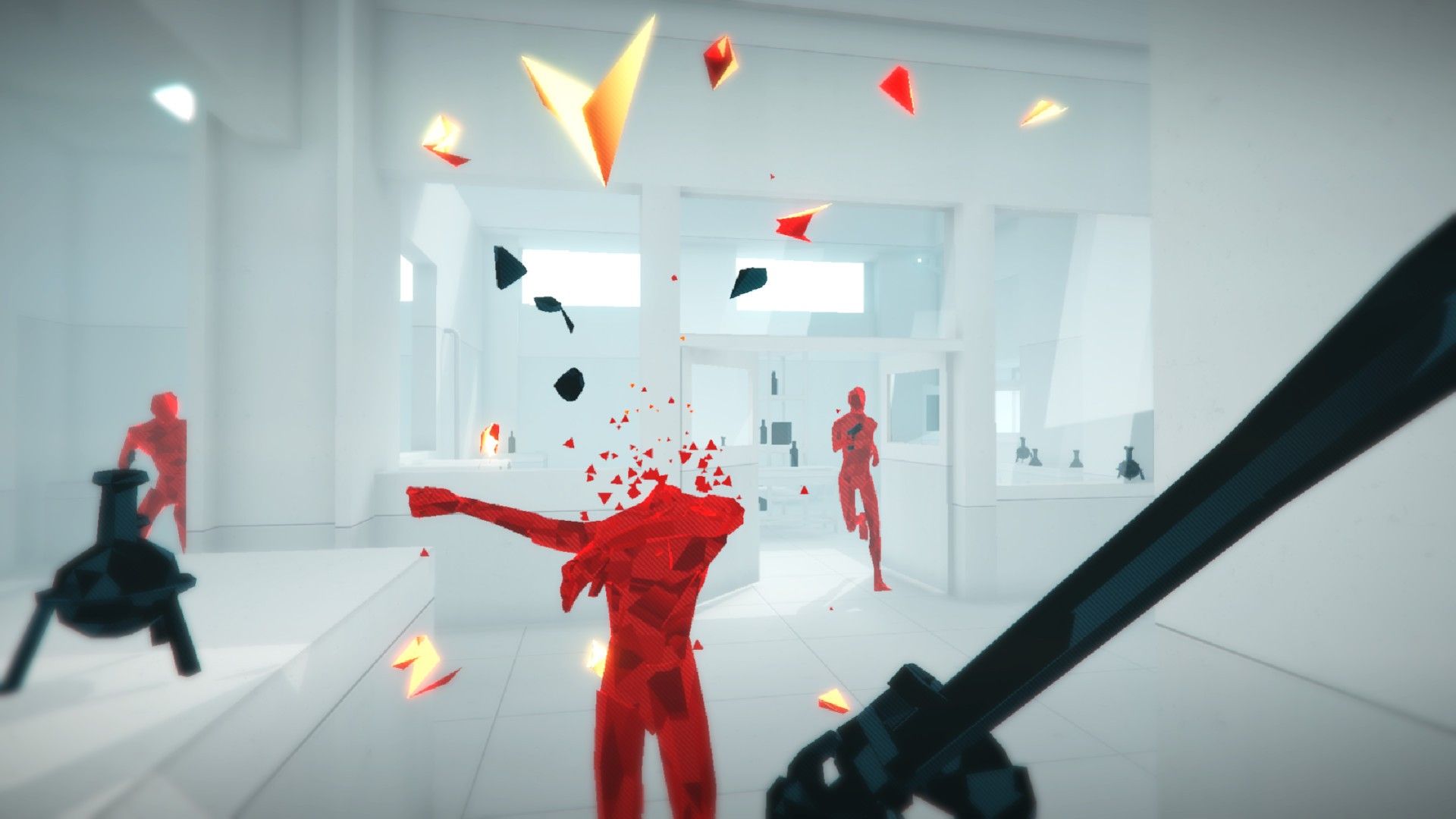 Игры стекать. Superhot VR ps4. Игра VR super hot. Superhot VR уровни. Супер хот 2.