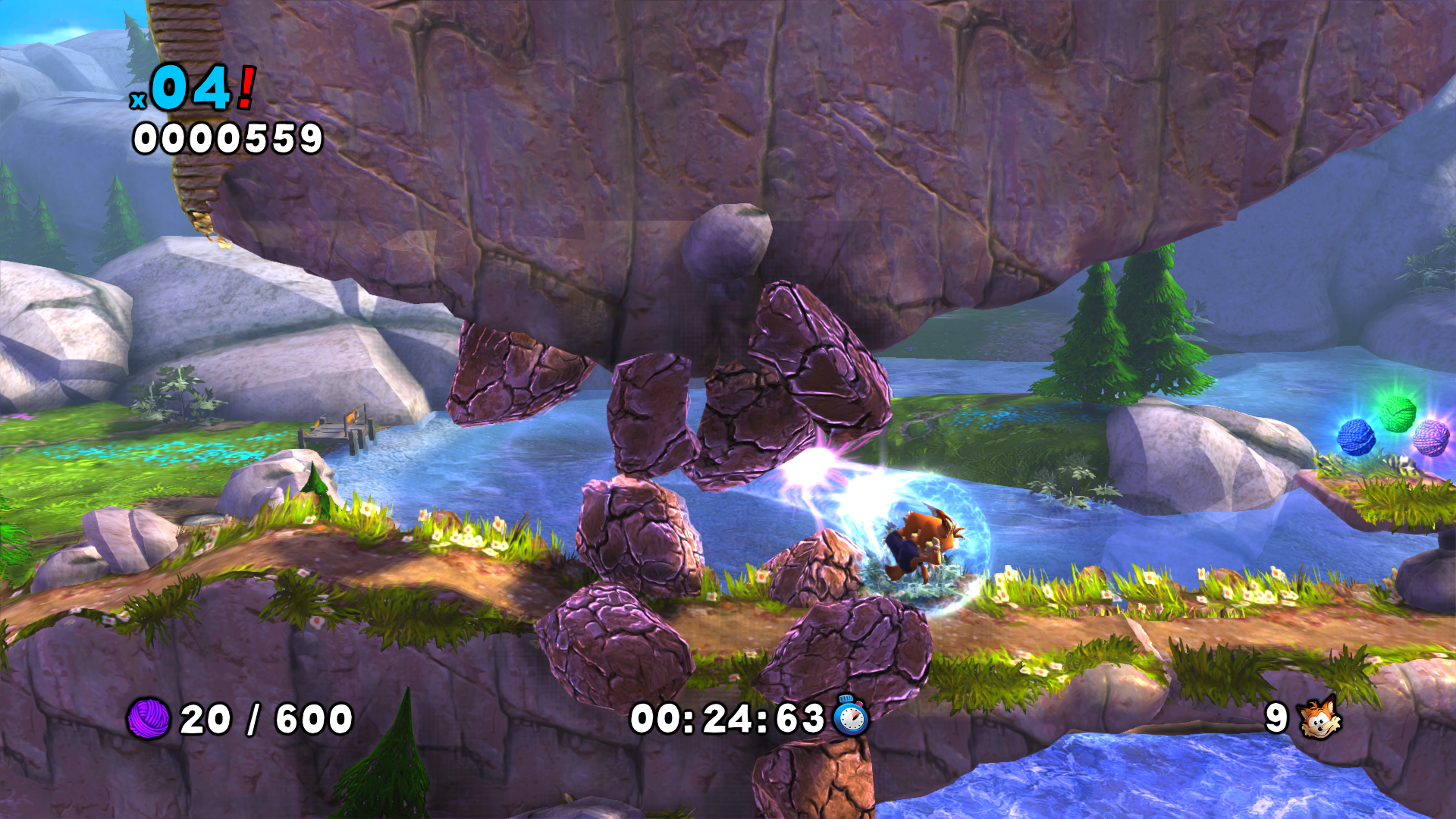 Скриншот-8 из игры Bubsy: The Woolies Strike Back для PS4