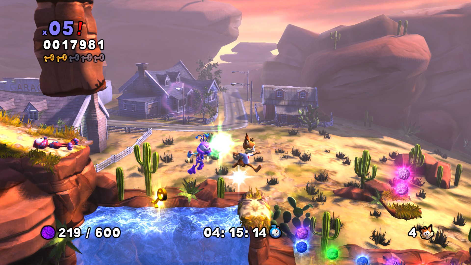 Скриншот-6 из игры Bubsy: The Woolies Strike Back для PS4