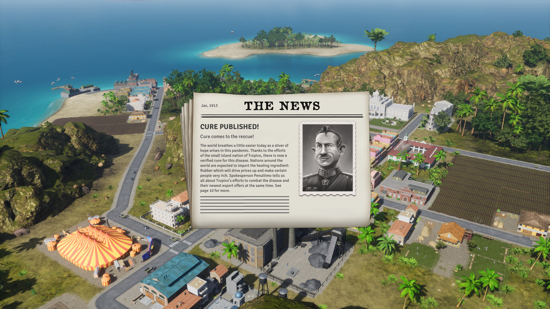 Скриншот-3 из игры TROPICO 6 - GOING VIRAL