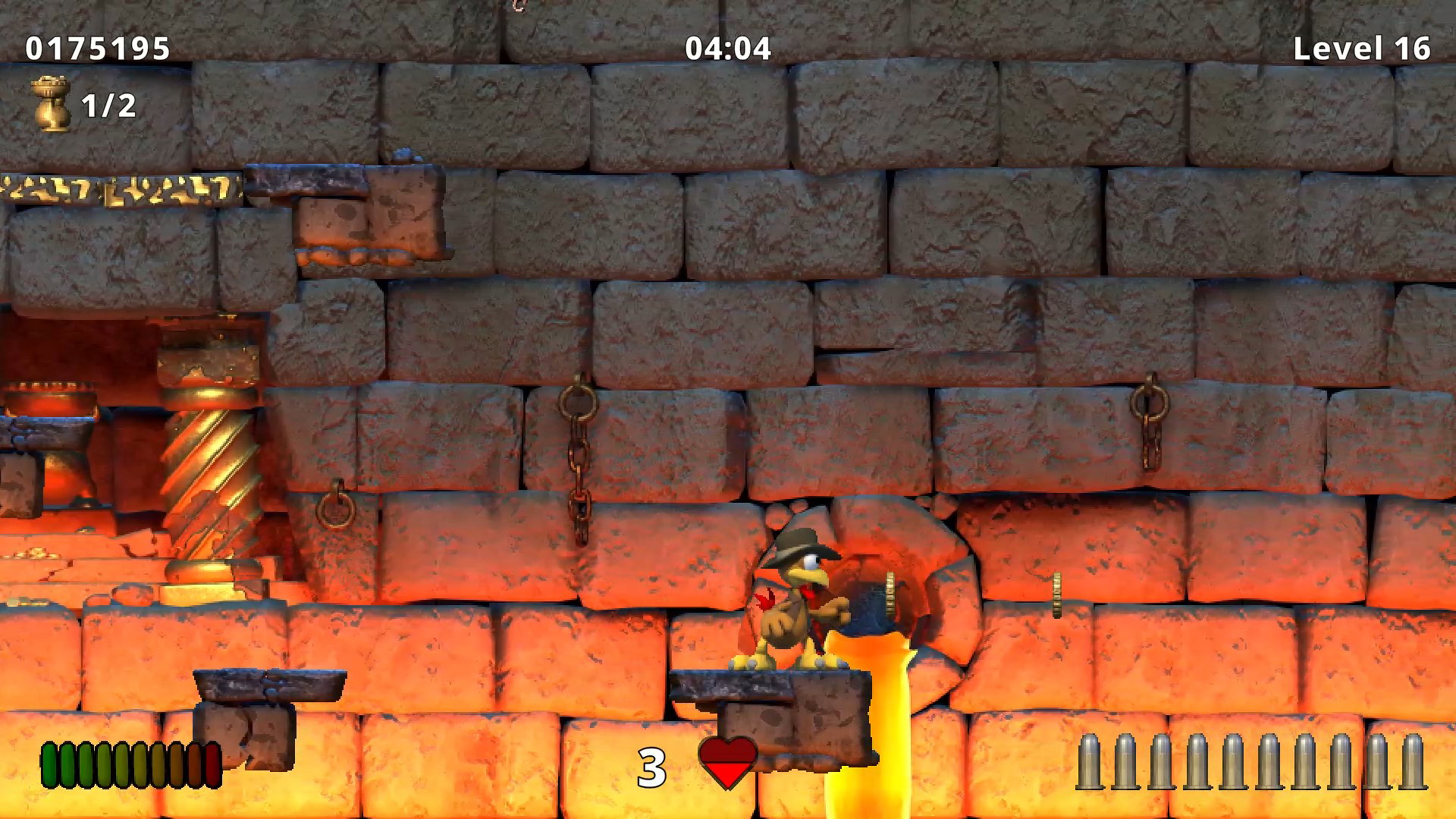 Скриншот-2 из игры Crazy Chicken Jump 'n' Run Traps and Treasures для PS5