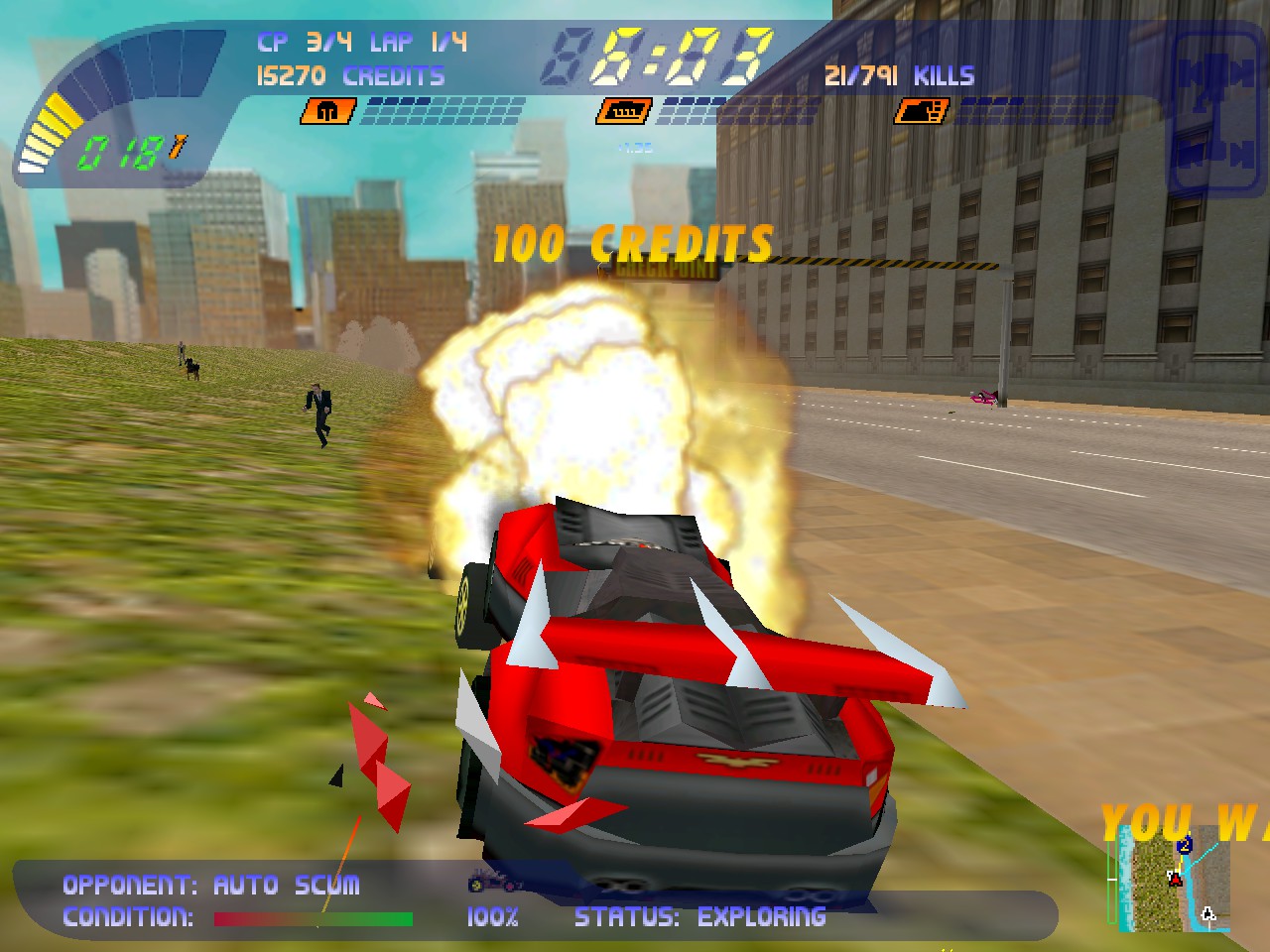 Скриншот-0 из игры Carmageddon 2: Carpocalypse Now