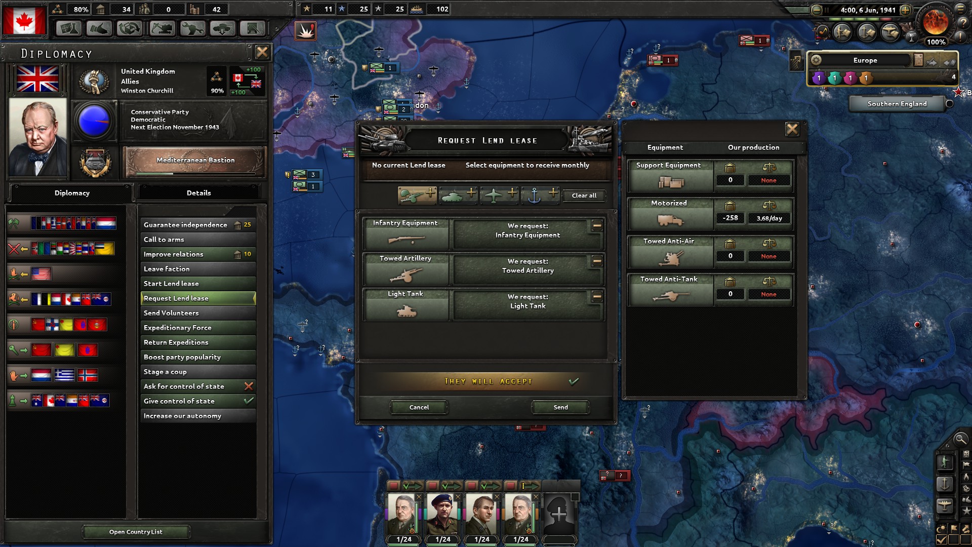 Скриншот-6 из игры Hearts of Iron IV: Together for Victory