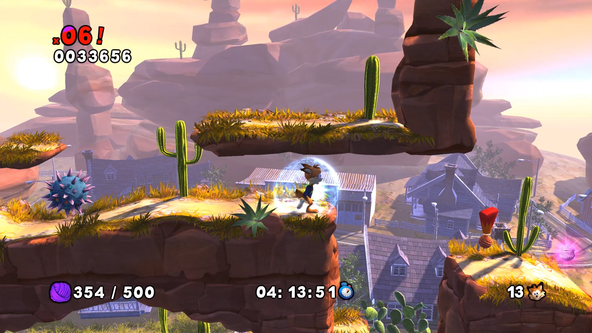 Скриншот-9 из игры Bubsy: The Woolies Strike Back для PS4