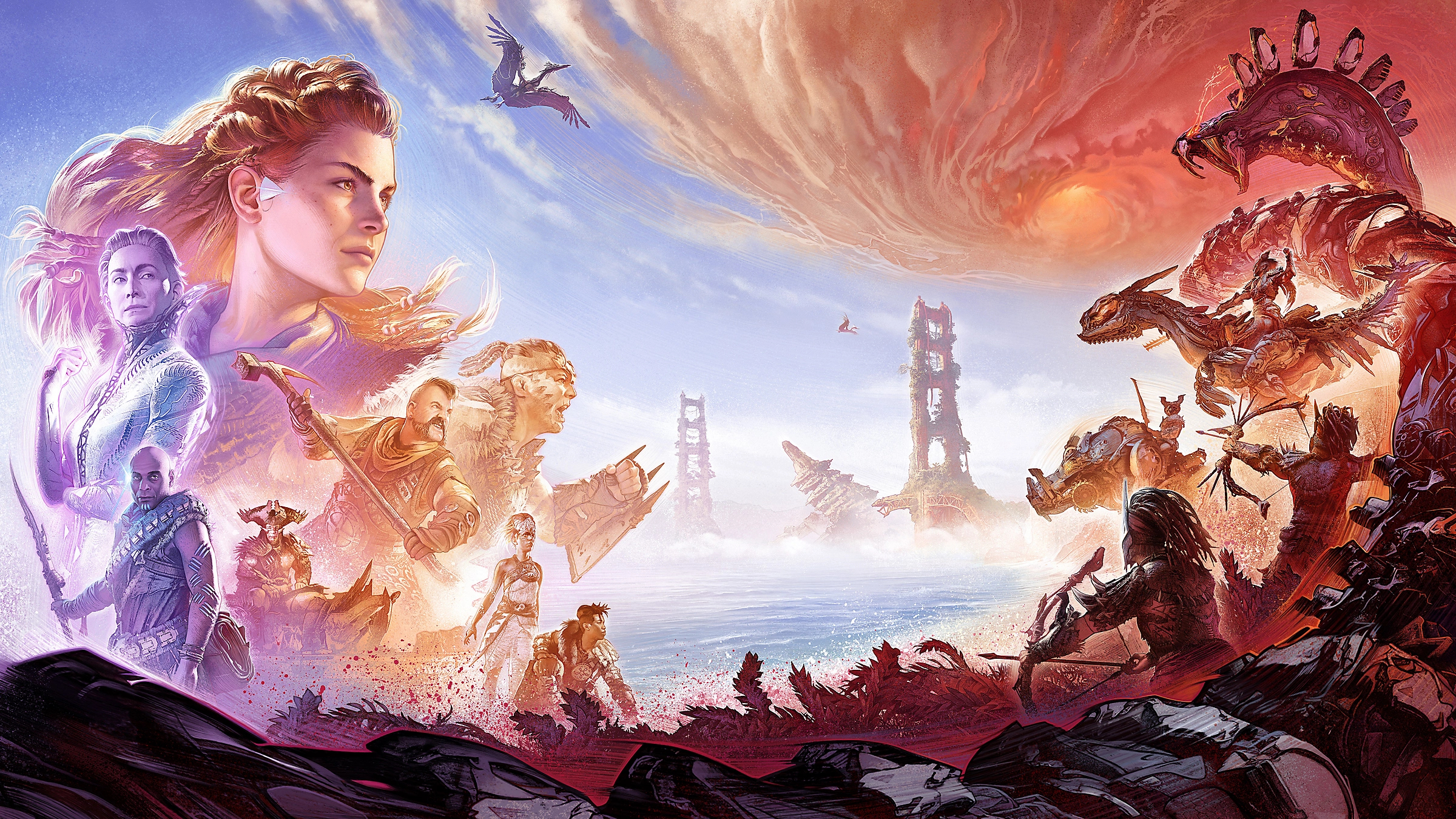 Постер игры Horizon Forbidden West для PS