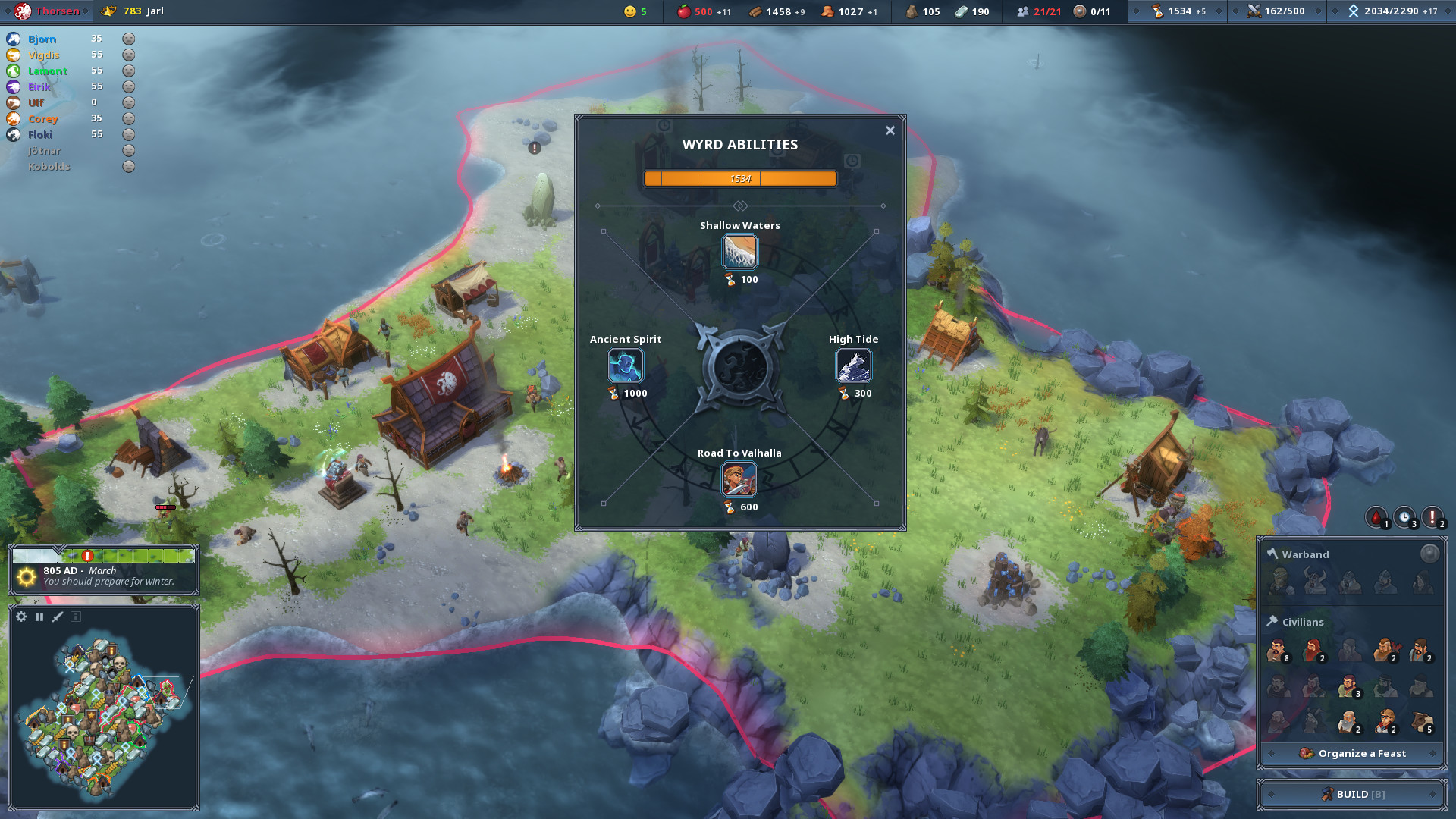 Скриншот-6 из игры Northgard — Lyngbakr, Clan of the Kraken