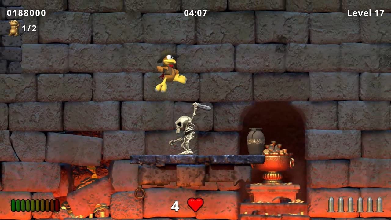 Скриншот-1 из игры Crazy Chicken Jump 'n' Run Traps and Treasures для PS5