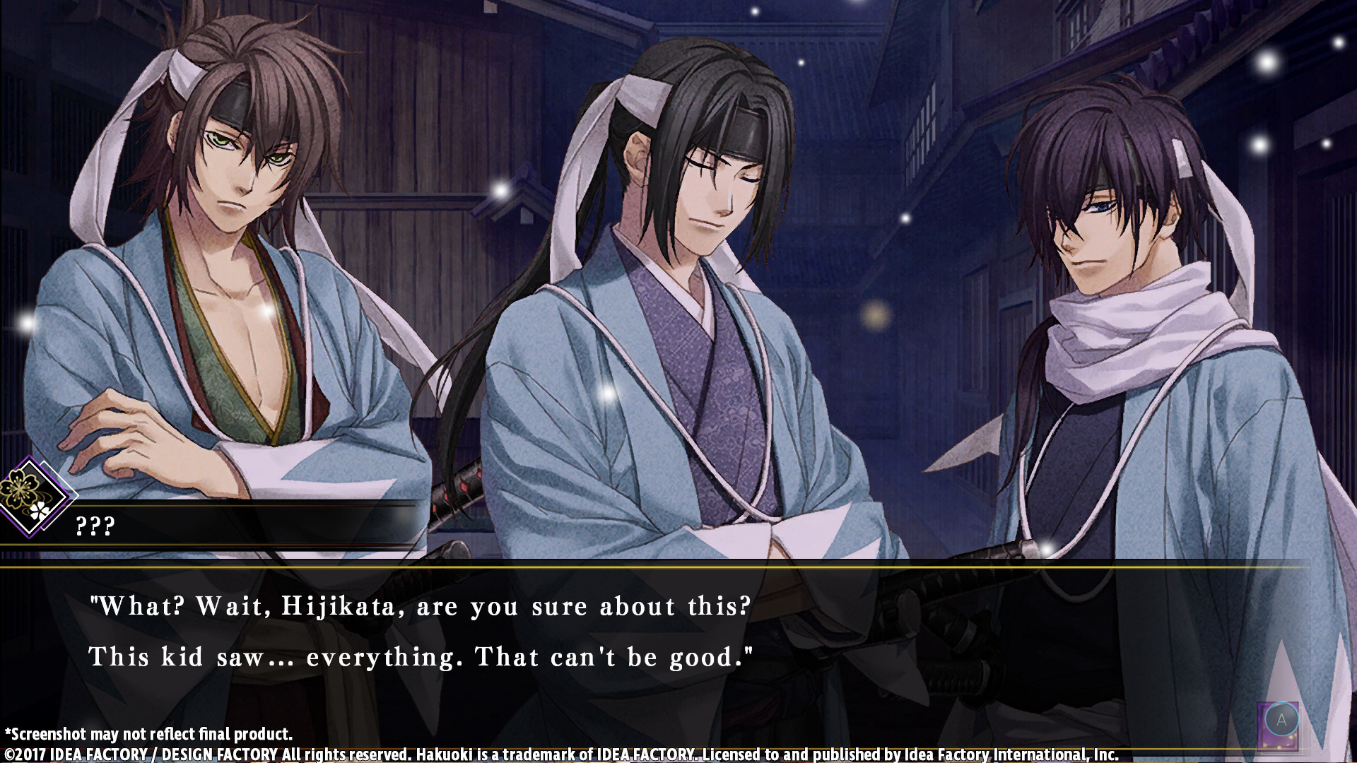 Скриншот-7 из игры Hakuoki: Kyoto Winds