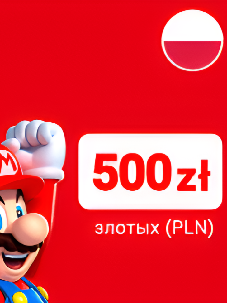 Карта пополнения Nintendo eShop Card 500zł злотых (PLN)