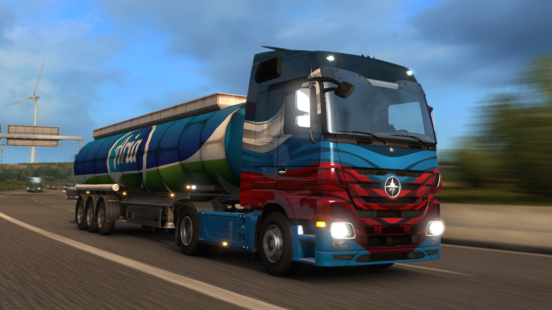 Скриншот-2 из игры Euro Truck Simulator 2 — Russian Paint Jobs Pack