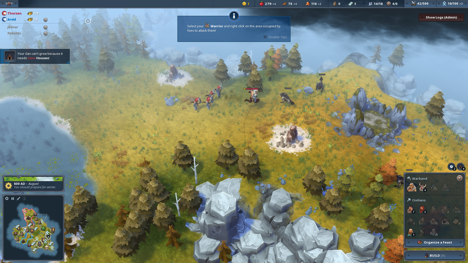 Скриншот-1 из игры Northgard — Himminbrjotir, Clan of the Ox