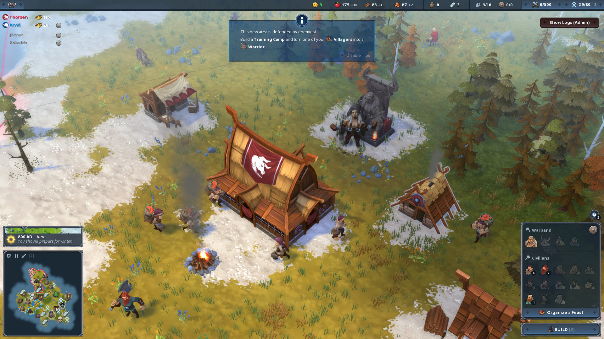 Скриншот-9 из игры Northgard — Himminbrjotir, Clan of the Ox