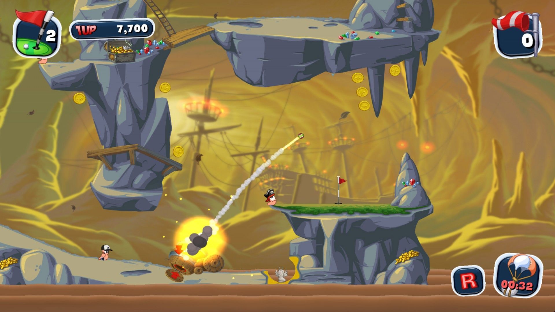 Скриншот-13 из игры Worms Crazy Golf