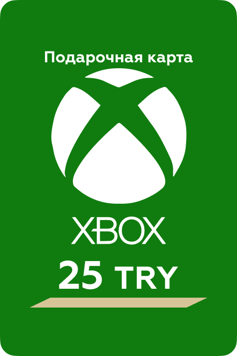 Картинка Карта оплаты Xbox Live 25 TRY (ТУРЦИЯ)