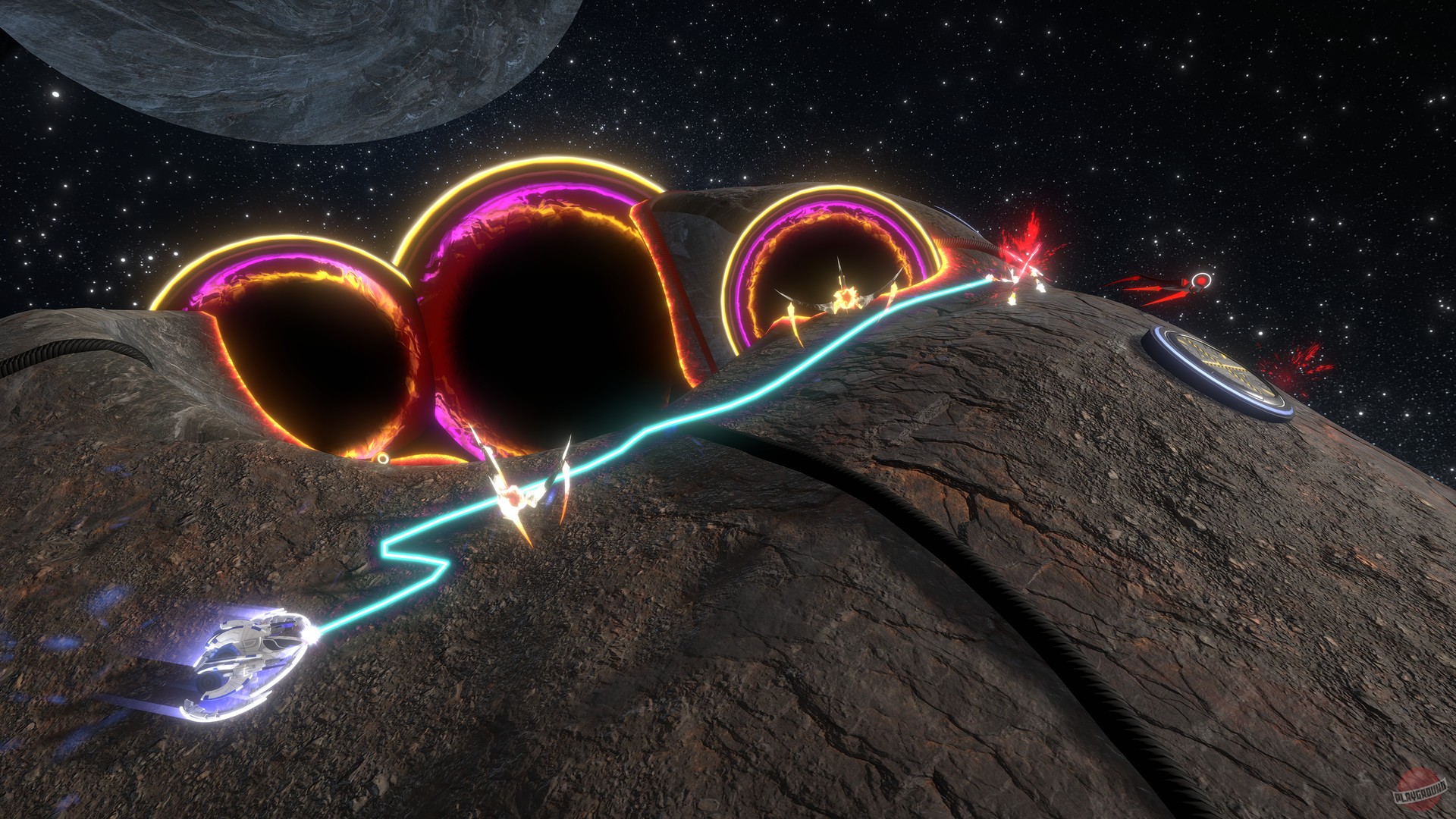 Скриншот-1 из игры Curved Space для PS