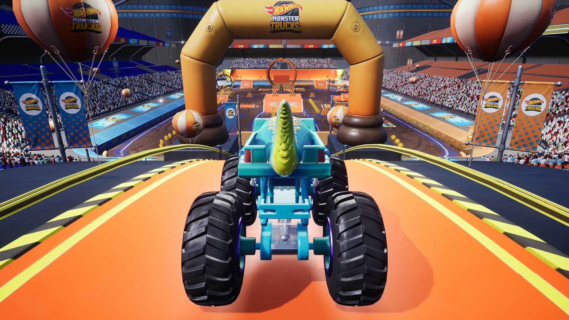 Скриншот-1 из игры Hot Wheels Monster Trucks: Stunt Mayhem