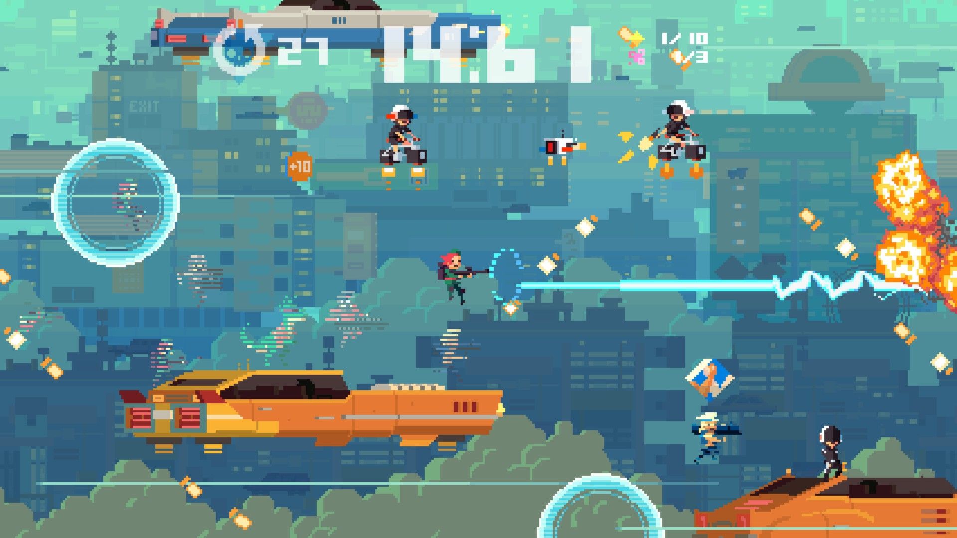 Играть в пиксельные игры. Super time Force Ultra PS Vita. Super time Force Ultra Скриншоты. Пиксельные игры. Пиксельная стрелялка.