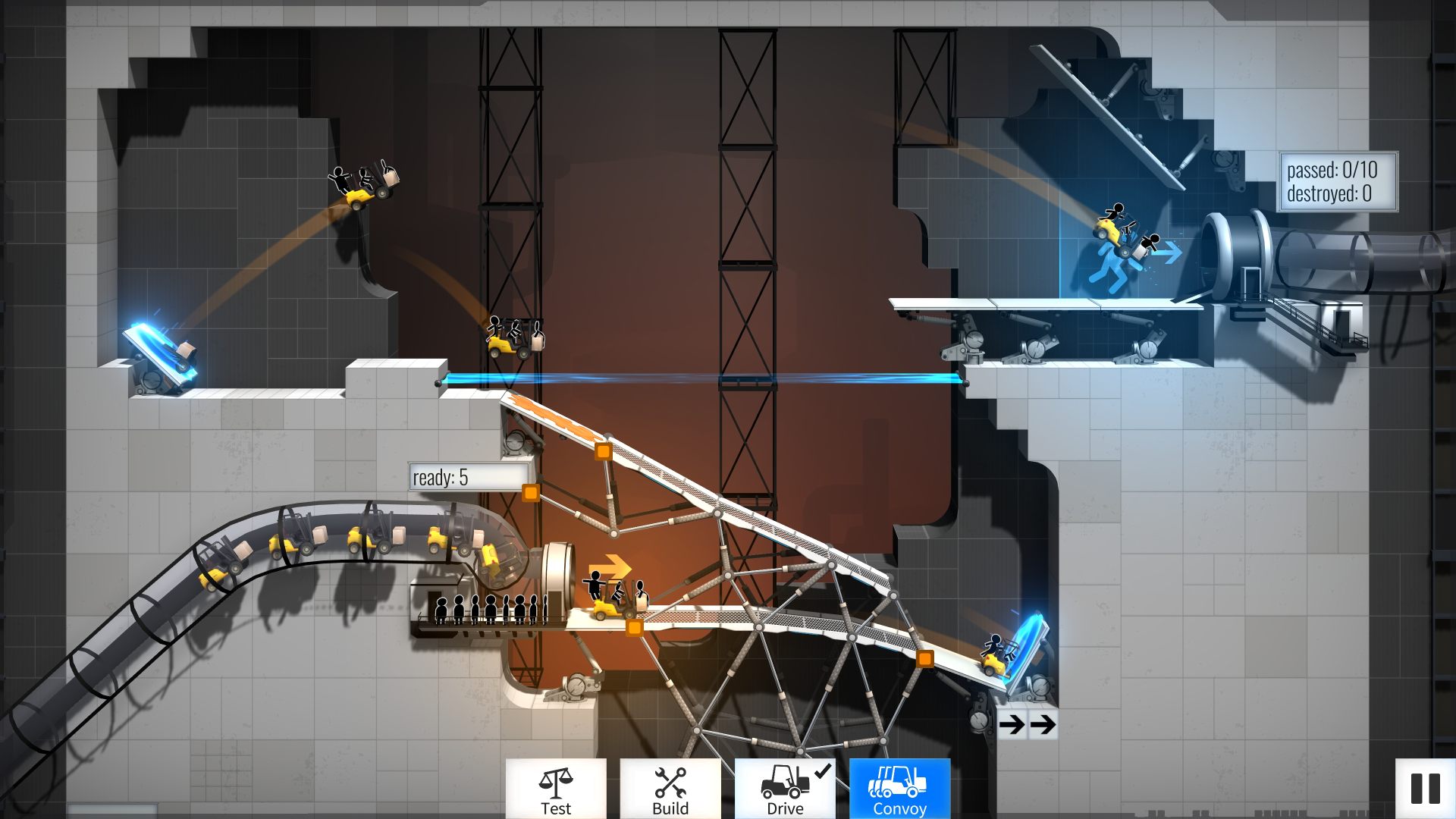 Скриншот-9 из игры Bridge Constructor Portal