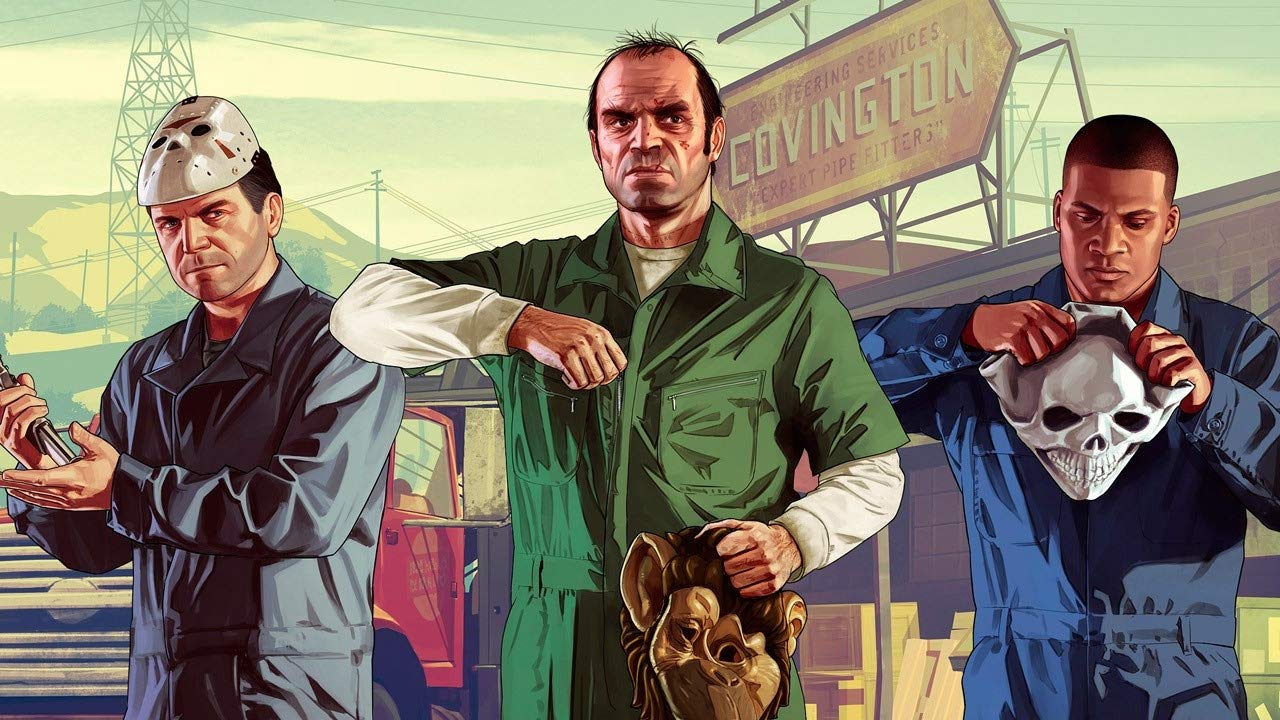 Постер игры Grand Theft Auto V — Premium Online Edition