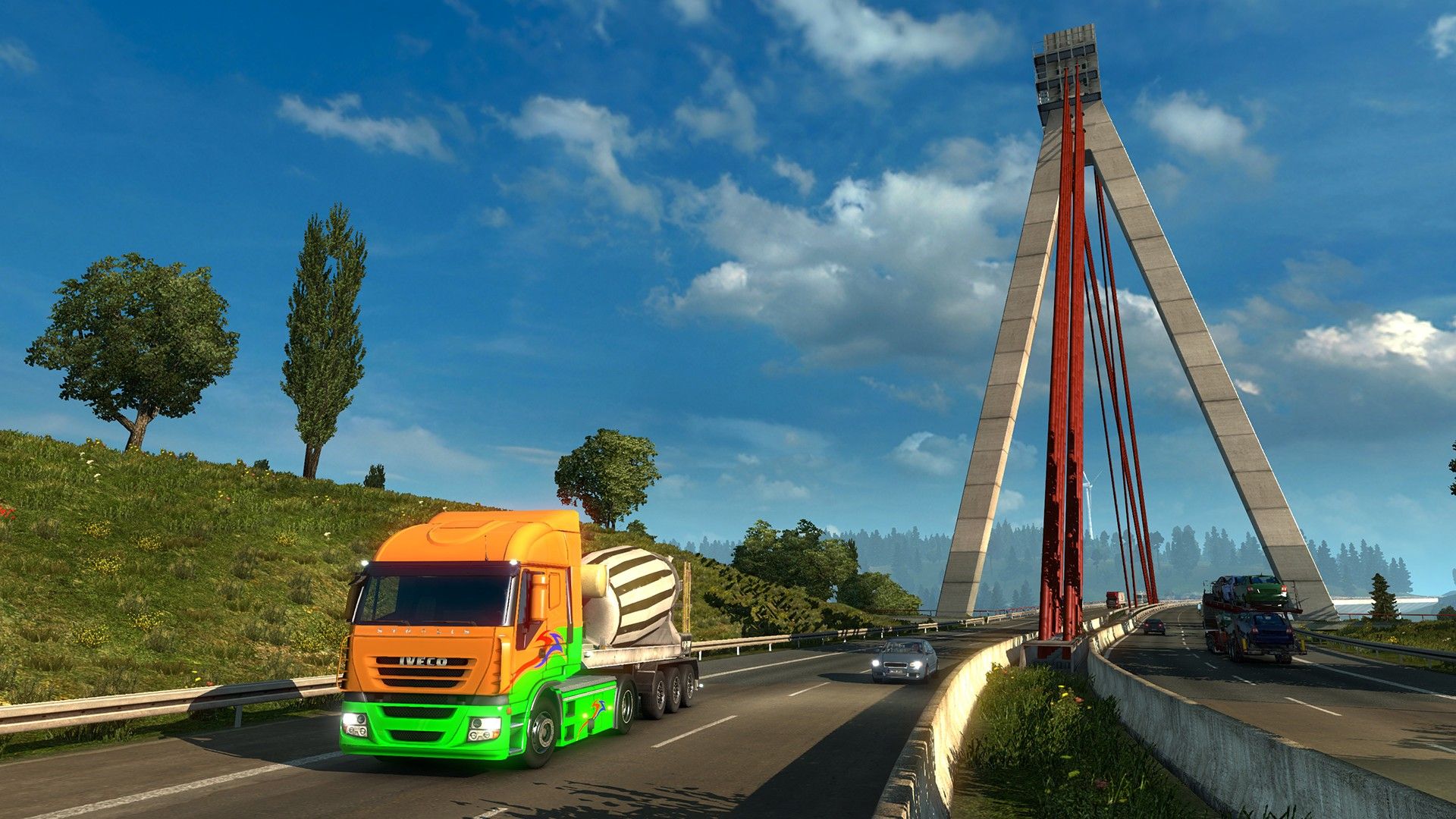 Симулятор 2. Евро трак симулятор 2. Euro Truck Simulator 2 Steam. Евро трек симулятор 2 стим. Грузовик на дороге.