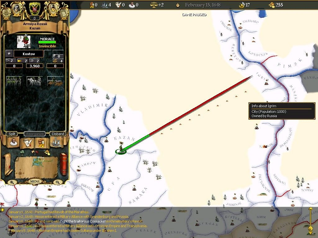 Скриншот-0 из игры For The Glory: A Europa Universalis Game