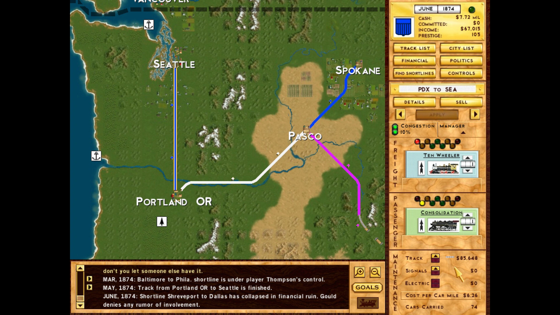 Скриншот-2 из игры Rails Across America