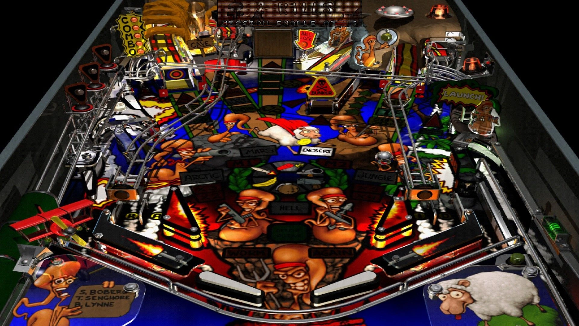 Скриншот-8 из игры Worms Pinball