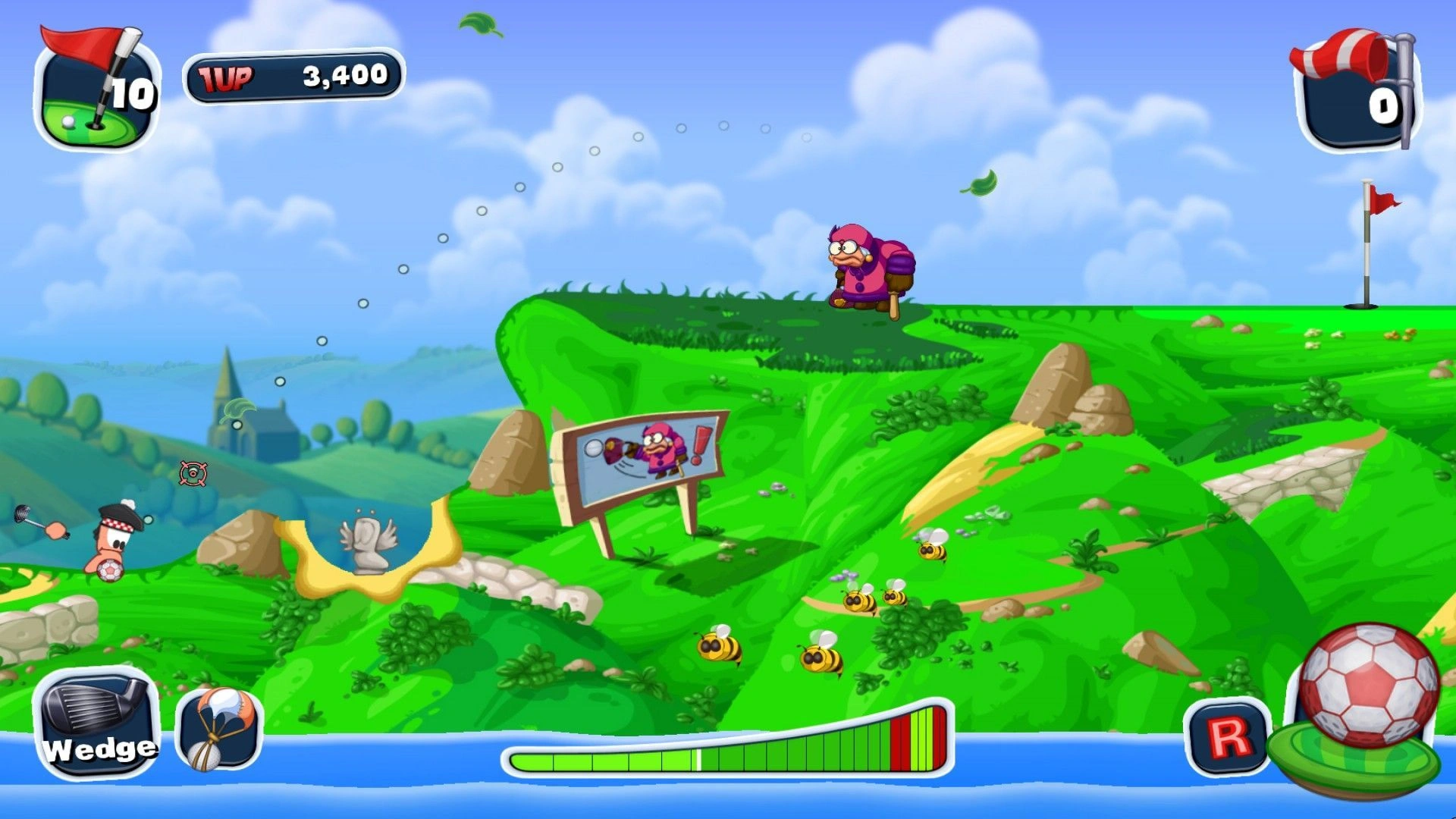 Скриншот-9 из игры Worms Crazy Golf
