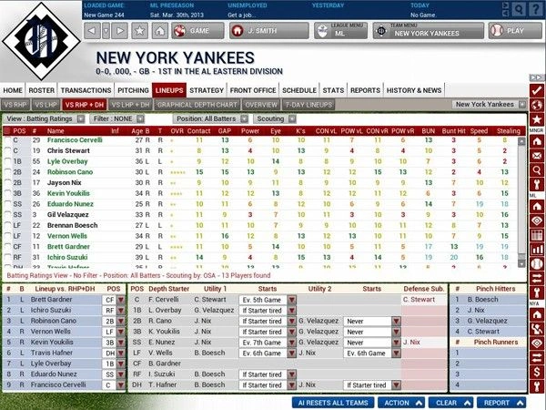 Скриншот-4 из игры Out Of The Park Baseball 14