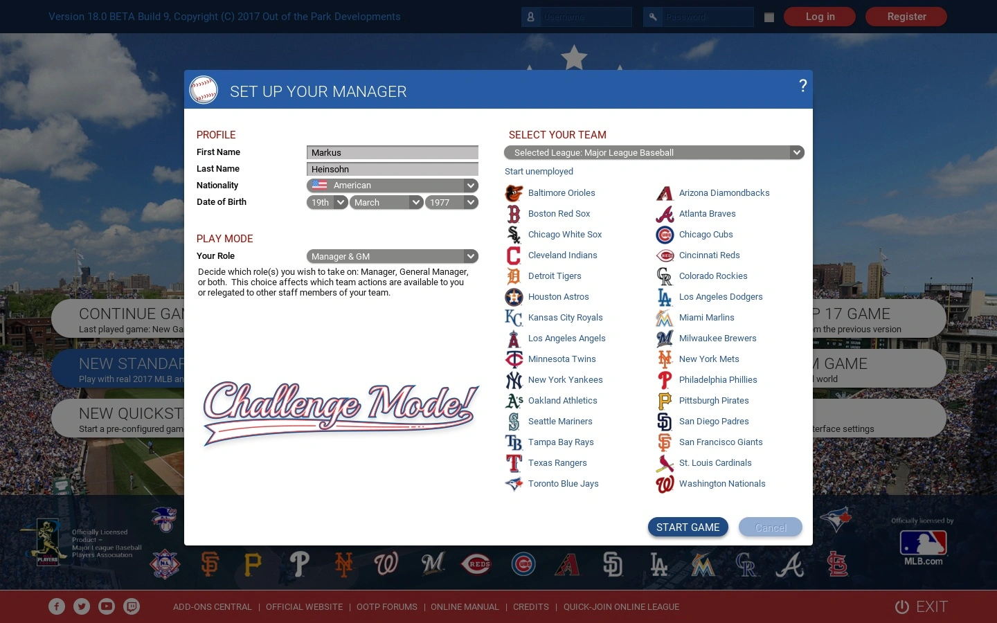 Скриншот-19 из игры Out Of The Park Baseball 18