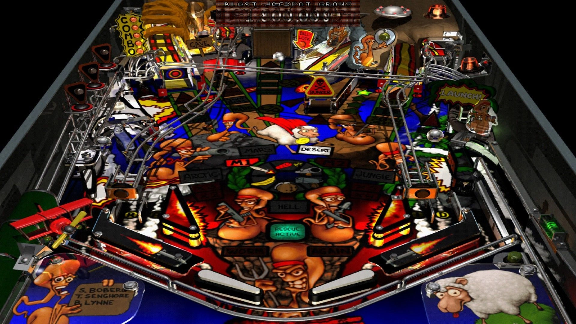 Скриншот-11 из игры Worms Pinball