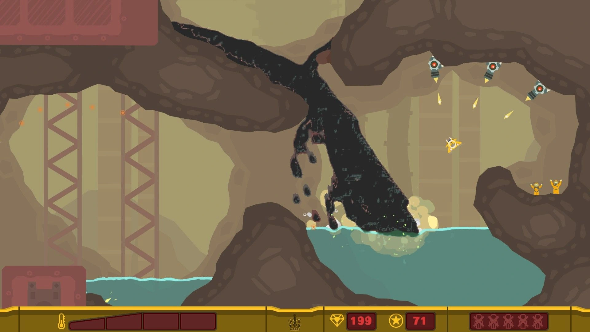 Скриншот-1 из игры PixelJunk Shooter