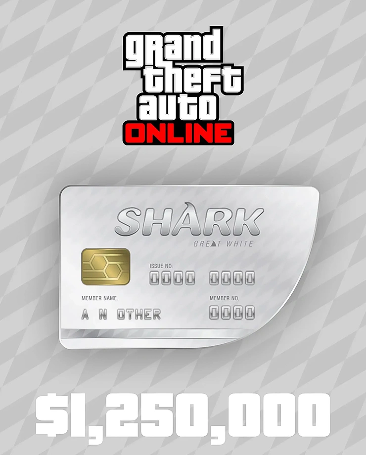 Great White Shark Cash Card на 1.250.000 $ GTA Great White Shark Cash Card на 1.250.000 $ GTA