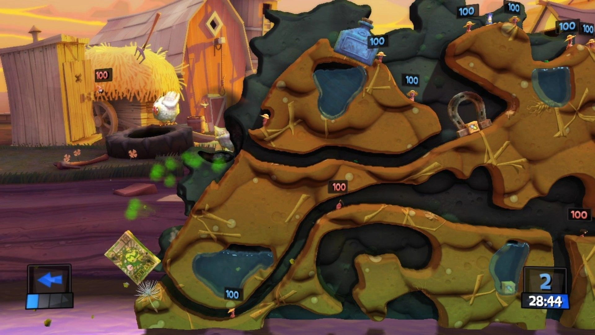 Скриншот-3 из игры Worms Revolution