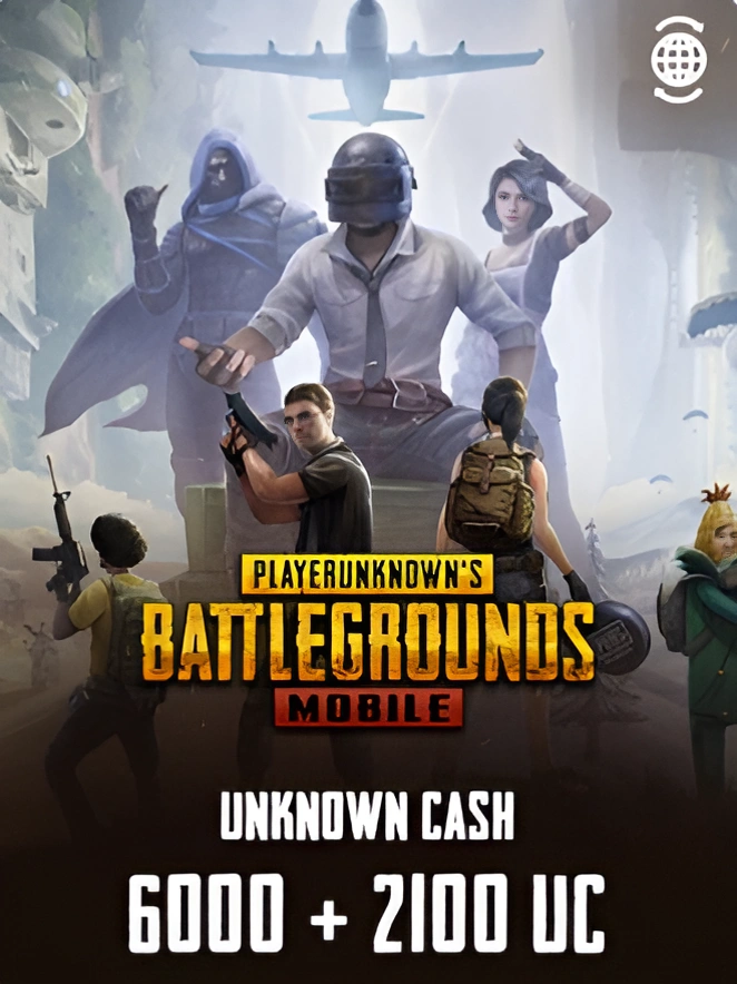 Игровая валюта PUBG Mobile 6000 + 2100 UC