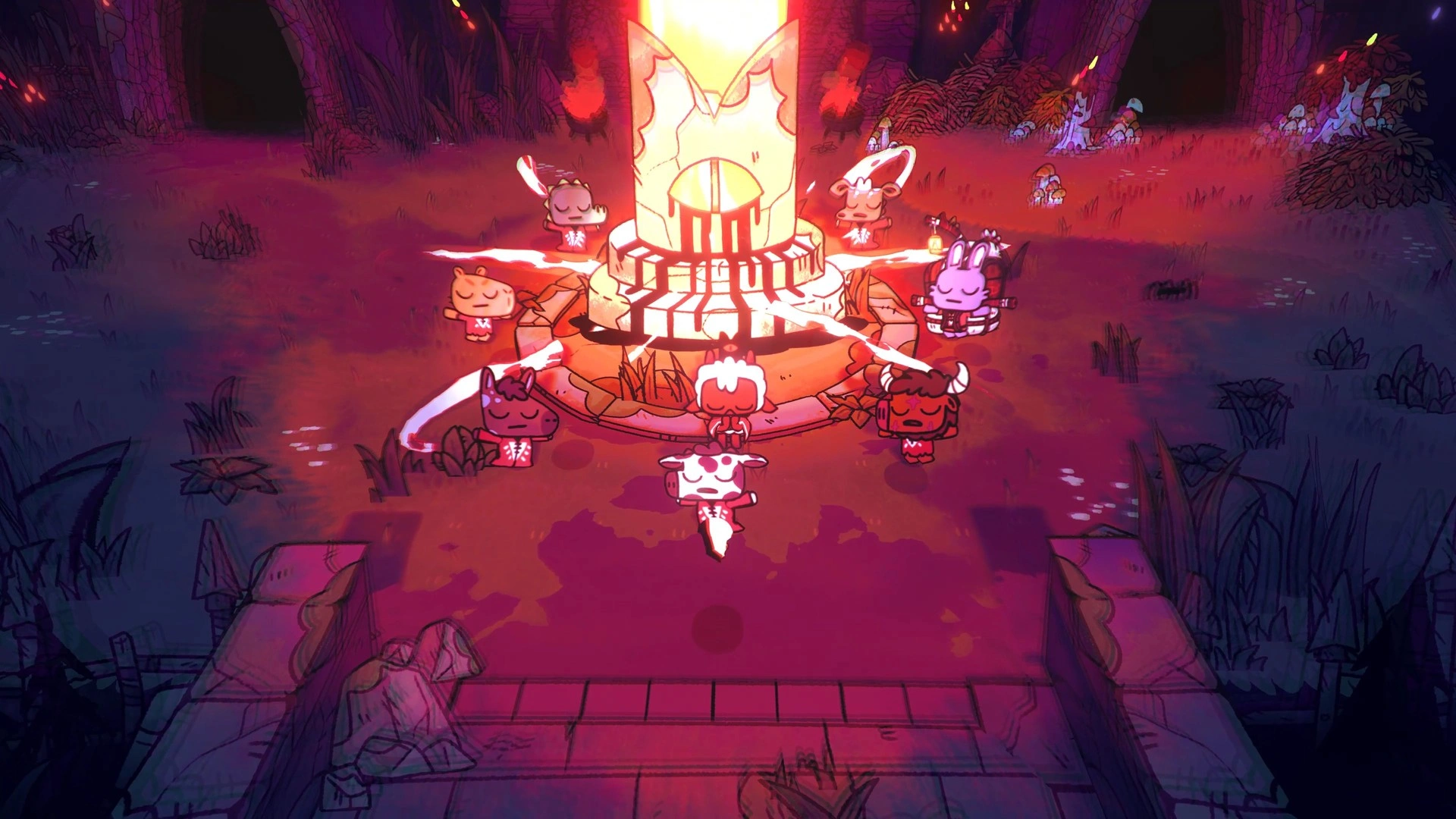 Скриншот-0 из игры Cult of the Lamb Cultist Edition