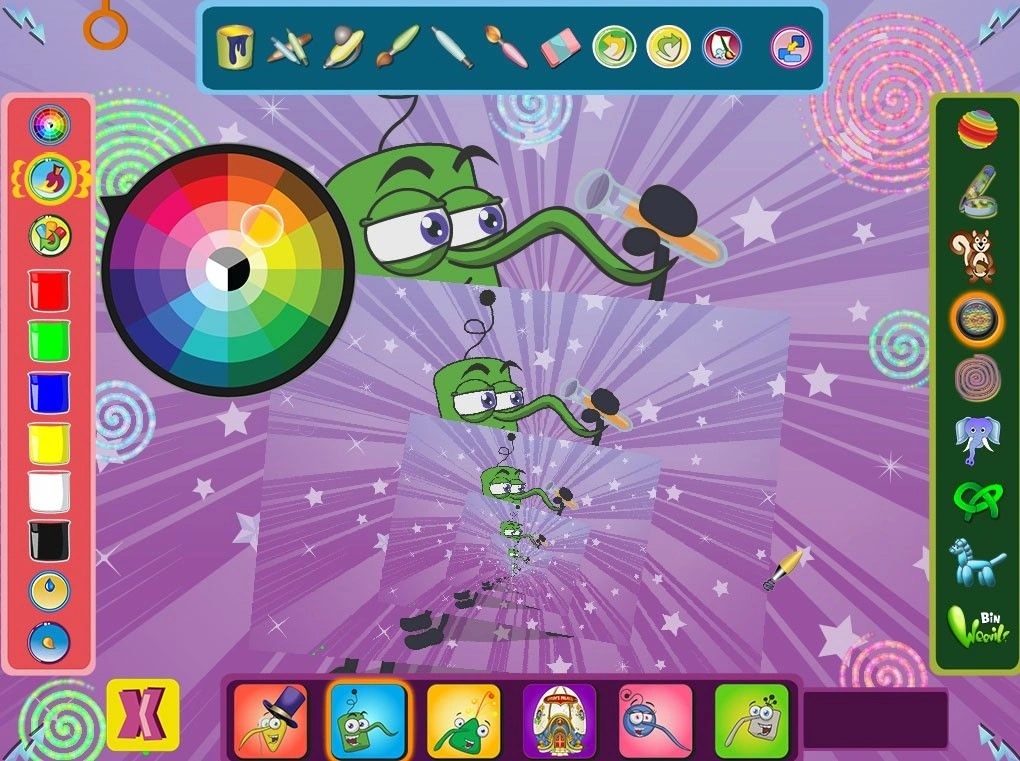 Скриншот-7 из игры Bin Weevils Arty Arcade