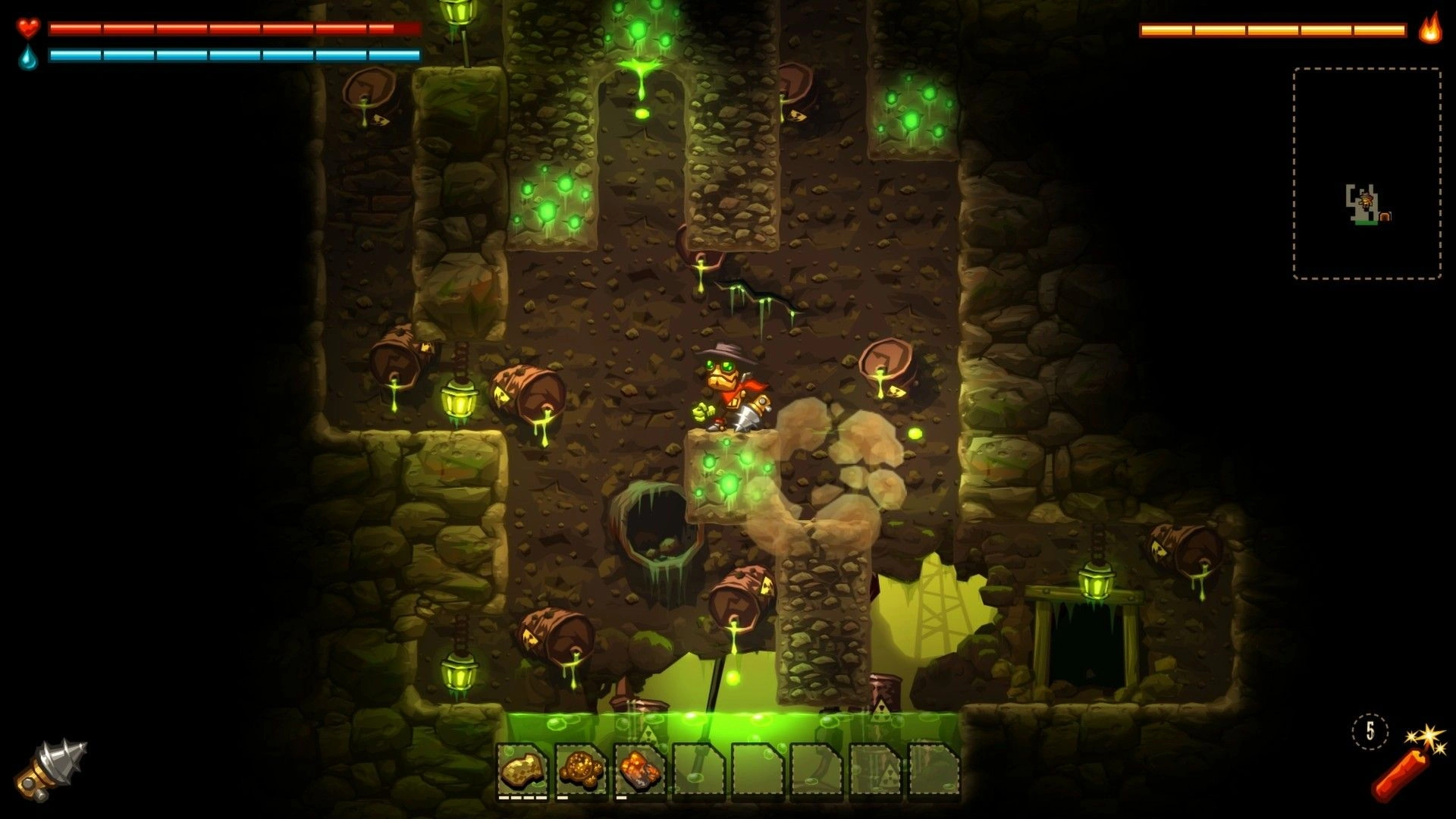 Скриншот-6 из игры SteamWorld Dig