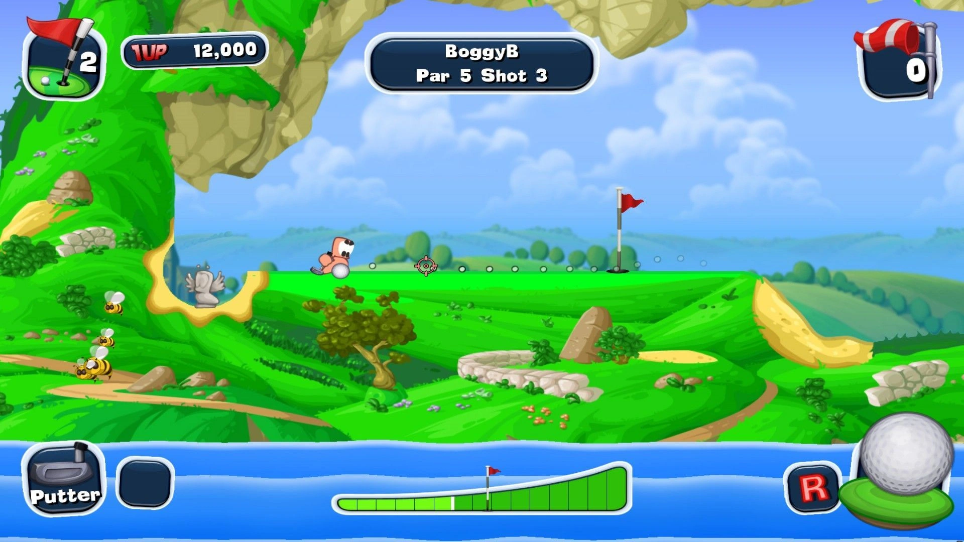 Скриншот-15 из игры Worms Crazy Golf