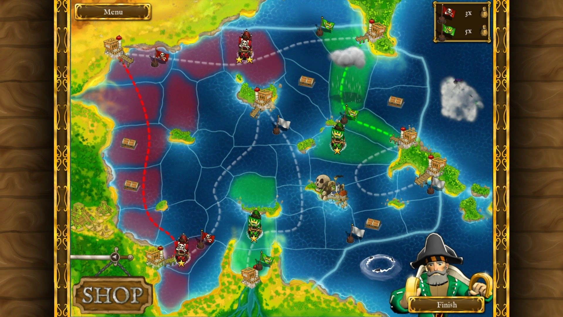 Скриншот-8 из игры Pirates vs Corsairs: Davy Jones's Gold