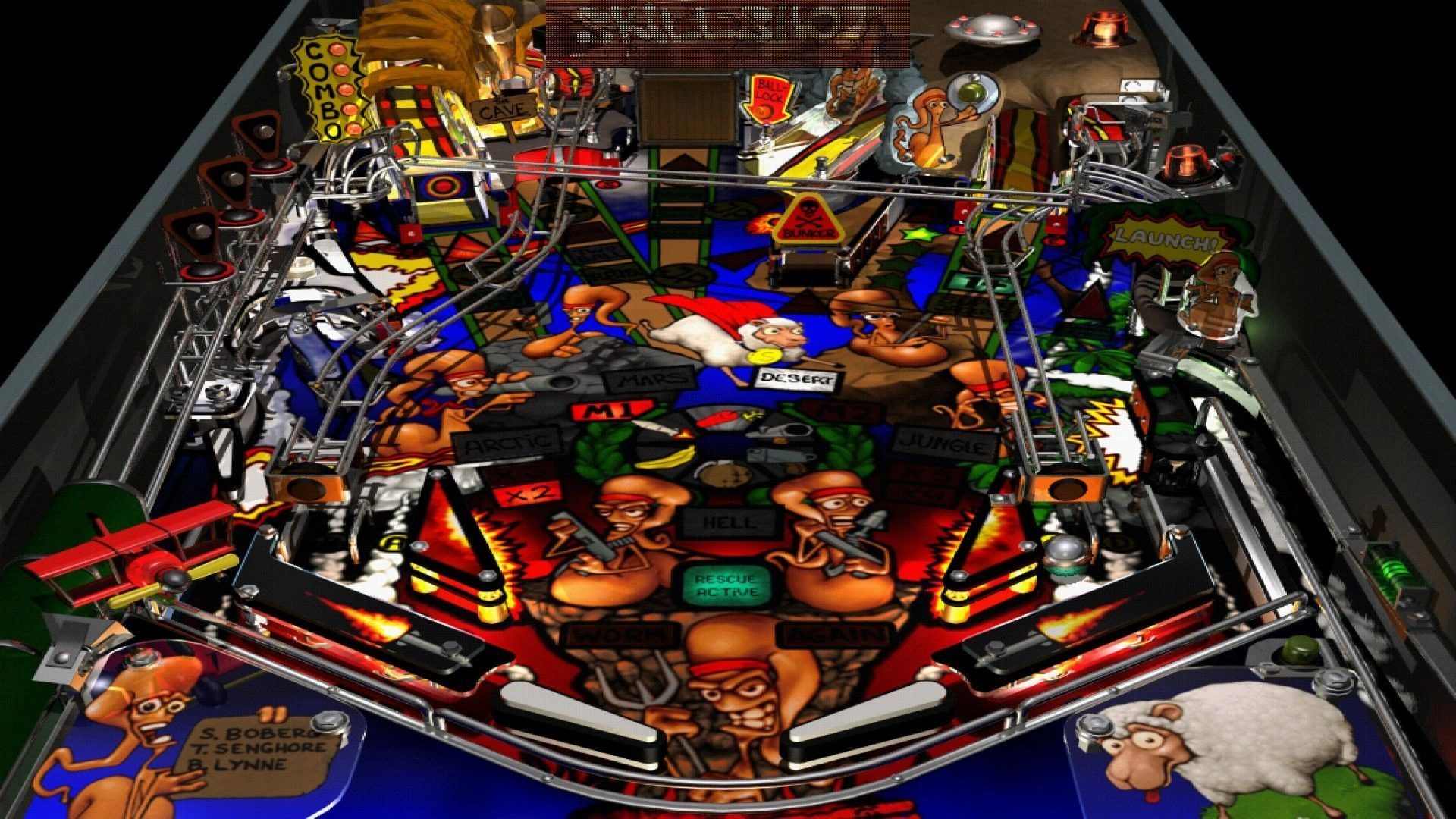 Скриншот-9 из игры Worms Pinball