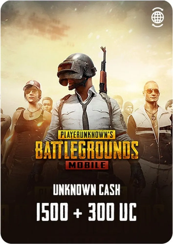 Игровая валюта PUBG Mobile 1500 + 300 UC