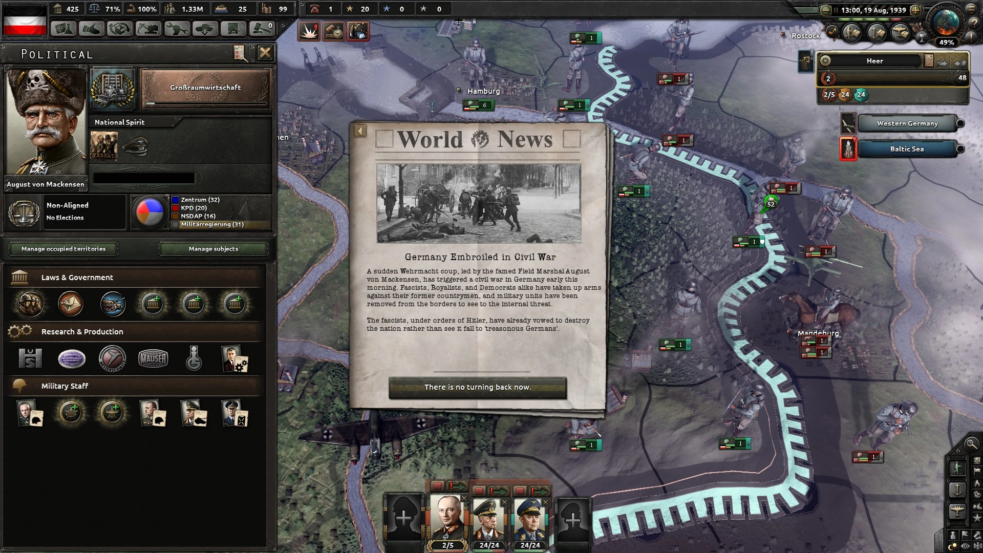 Скриншот-8 из игры Hearts of Iron IV: Waking The Tiger